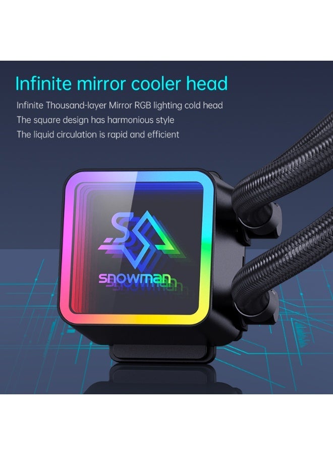 سنو مان Snowman KS120 Liquid CPU Cooler 120mm – Cooling up to 200W – ARGB Lighting - Image 5